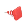 10Pcs Resin Iron Pendants RESI-FS0002-06-2