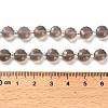 Natural Grey Agate Beads Strands G-B153-B01-5