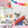 100Pcs 10 Colors Organza Bags Jewellery Storage Pouches Wedding Favour Party Mesh Drawstring Gift OP-SP0001-02-5