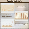 2Pcs Rectangle Wooden Card Slotted Display Stands AJEW-FG0005-78-4
