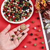 320Pcs 8 Colors Handmade Polymer Clay Rhinestone Beads RB-HY0001-07-3