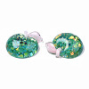 Autumn Theme Transparent Epoxy Resin Cabochons LS-CRES-N034-01-3