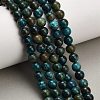 Natural Chrysocolla Beads Strands G-G475-A03-6mm-1