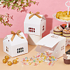 House Shape Cardboard Candy Storage Box CON-WH0084-89A-5