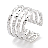 304 Stainless Steel Multi-layer Open Cuff Rings RJEW-K273-03P-1