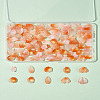 120Pcs 6 Styles Spray Painted Glass Pendants GLAA-FS0002-20-8