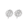 304 Stainless Steel Stud Earring Findings STAS-N097-227P-1