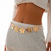 Bohemian Alloy with Plastic Pearl Flower Link Chain Waist Belly Chains for Women FS-WG0005B-01-1