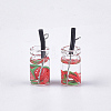 Glass Bottle Pendants CRES-N017-06L-2