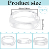 2Pcs Imitation Marble Acrylic Bangle for Women BJEW-UN0001-69A-3