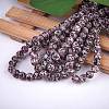 2 Strands Spray Painted Glass Beads Strands GLAA-SZ0001-40G-5