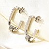 201 Stainless Steel Stud Earrings EJEW-Q026-10P-4