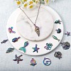 24 Pcs Ocean Themed 316L Surgical Stainless Steel  Pendants JX096A-6