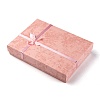 Jewelry Cardboard Boxes with Flower(Color Random Delivery) and Sponge Inside LS-CBOX-R023-4-5
