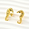 304 Stainless Steel Micro Pave Clear Cubic Zirconia Stud Earrings For Women EJEW-B112-02G-01-1