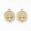201 Stainless Steel Charms LS-X-STAS-T050-020G-1