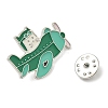 Cat with Airplate Enamel Pins JEWB-M066-01P-01-3