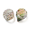 Electroplated Glass Beads LS-EGLA-K062-01A-FR03-2