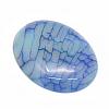 Oval Dyed Natural Crackle Agate Cabochons G-R349-30x40-03-2