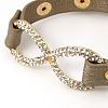 Fashion PU Leather Link Bracelets X-BJEW-G346-05-2
