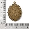 Zinc Alloy Pendant Settings for Cabochon & Rhinestone PALLOY-A15257-AB-FF-3