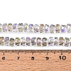 Electroplate Transparent Glass Beads Strands EGLA-N022-05B-C12-4
