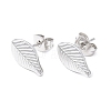 Non-Tarnish 304 Stainless Steel Leaf Stud Earrings for Women EJEW-I285-10P-1
