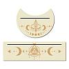 Gorgecraft 2Pcs 2 Style Natural Wood Card Stand for Tarot DJEW-GF0001-33I-1