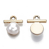 ABS Plastic Imitation Pearl Pendants OACR-N010-012-3
