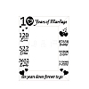 10 Years of Marriage Natural Wood Photo Frames AJEW-WH0292-030-8