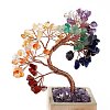 7 Chakra Natural Gemstone Chips and Ceram Pedestal Display Decorations DJEW-G027-16RG-4