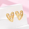 304 Stainless Steel Stud Earrings EJEW-G423-29D-G-2