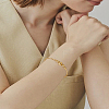 1Pc Brass Adjustable Bangle for Women BJEW-LP0003-40-1