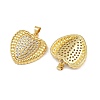 Brass Micro Pave Cubic Zirconia Pendants KK-C132-03F-G-2