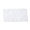 Rectangle with Butterfly Pattern DIY Pendant Silicone Molds DIY-G114-04-2
