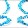 Howlite Chips Stretch Bracelets BJEW-JB01308-06-4