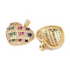Brass Micro Pave Cubic Zirconia Pendants KK-K408-74G-2