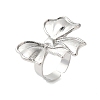Bowknot Alloy Open Cuff Rings LS-RJEW-U006-05P-2