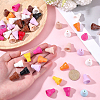 50Pcs Baking Paint Opaque Acrylic Beads MACR-SP0002-17-3