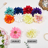 10Pcs 10 Colors Cloth Artificial Flower Head AJEW-CN0005-77-4