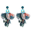 Alloy Acrylic Dangle Stud Earrings FS-WG3C6DF-10-1