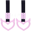 2Pcs ABS Plastic Devil Heart Rear Bumper Warning Handle Ring HJEW-SP0001-51A-1