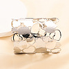 304 Stainless Steel Cuff Bangles for Women BJEW-V006-01A-P-1