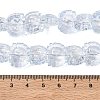 Electroplate Baking Paint Transparent Glass Beads Strands GL-CBA17FF-02F-4