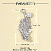 Zinc Alloy with ABS Plastic Imitation Pearl Pendants AL-OY001-39P-2