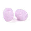 Opaque Resin European Jelly Colored Beads RESI-B025-02A-04-2