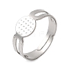 316 Stainless Steel Pad Ring Settings X-STAS-D375-03P-1