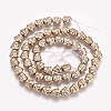 Electroplated Non-magnetic Synthetic Hematite Beads Strands G-P379-A-2