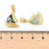 Brass Enamel Pendants KK-H534-04G-3