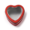 Tinplate Iron Heart Shaped Candle Tins CON-NH0001-01A-1